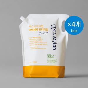 세스코 마이랩 주방세제 프리미엄 리필 2L x 4개 (1box)