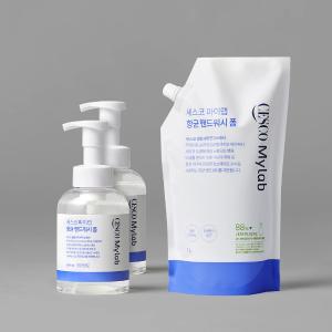 세스코 마이랩 항균 핸드워시 폼 500ml x 2개 + 리필 1L x 1개